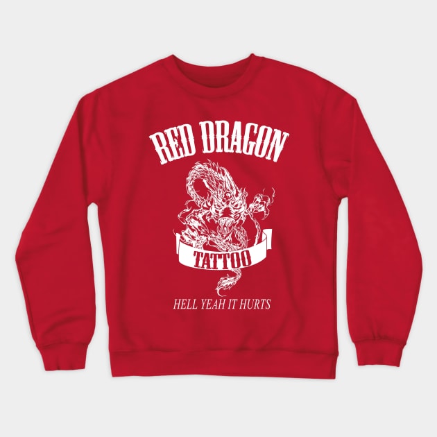 Red Dragon Tattoo Crewneck Sweatshirt by ShawnaMac